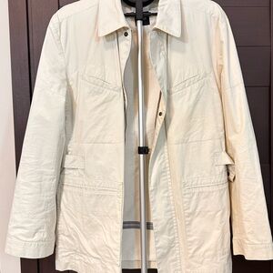 Vintage Hugo Boss Men's Light Cream Jacket